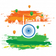 Abstract Indian Flag Png Free Download - 640x458
